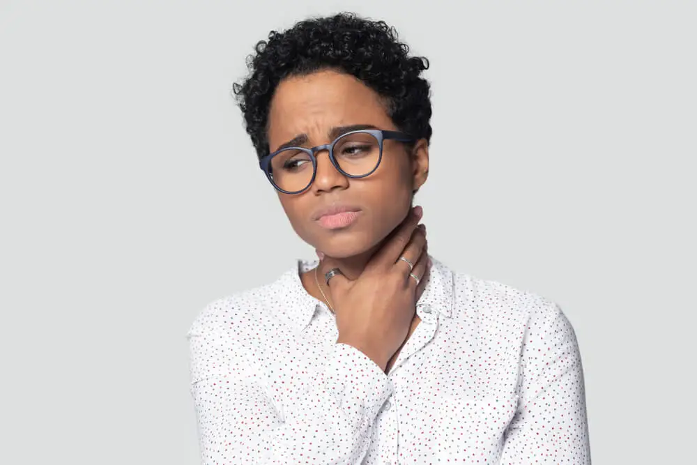 Why do I have muscle pain in the front of my neck?